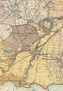 Landkarte Kcknitz und seine Umgebung 1886
